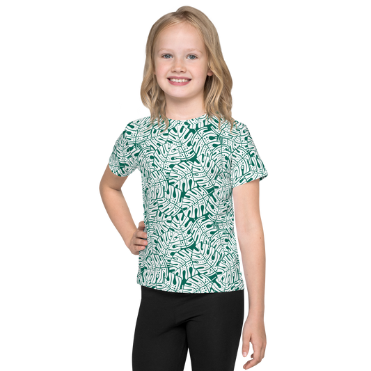 Colorful Fall Leaves | Seamless Patterns | All-Over Print Kids Crew Neck T-Shirt - #9