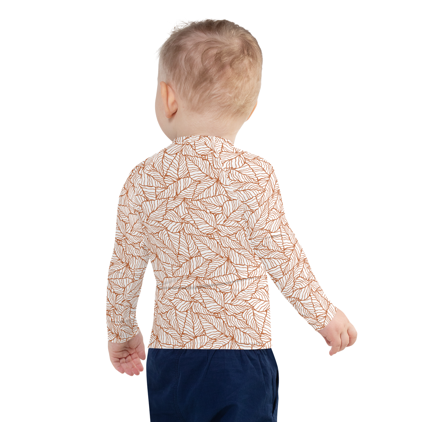 Colorful Fall Leaves | Seamless Patterns | All-Over Print Kids Rash Guard - #1