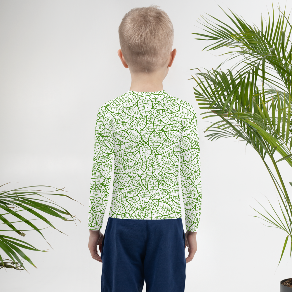 Colorful Fall Leaves | Seamless Patterns | All-Over Print Kids Rash Guard - #4