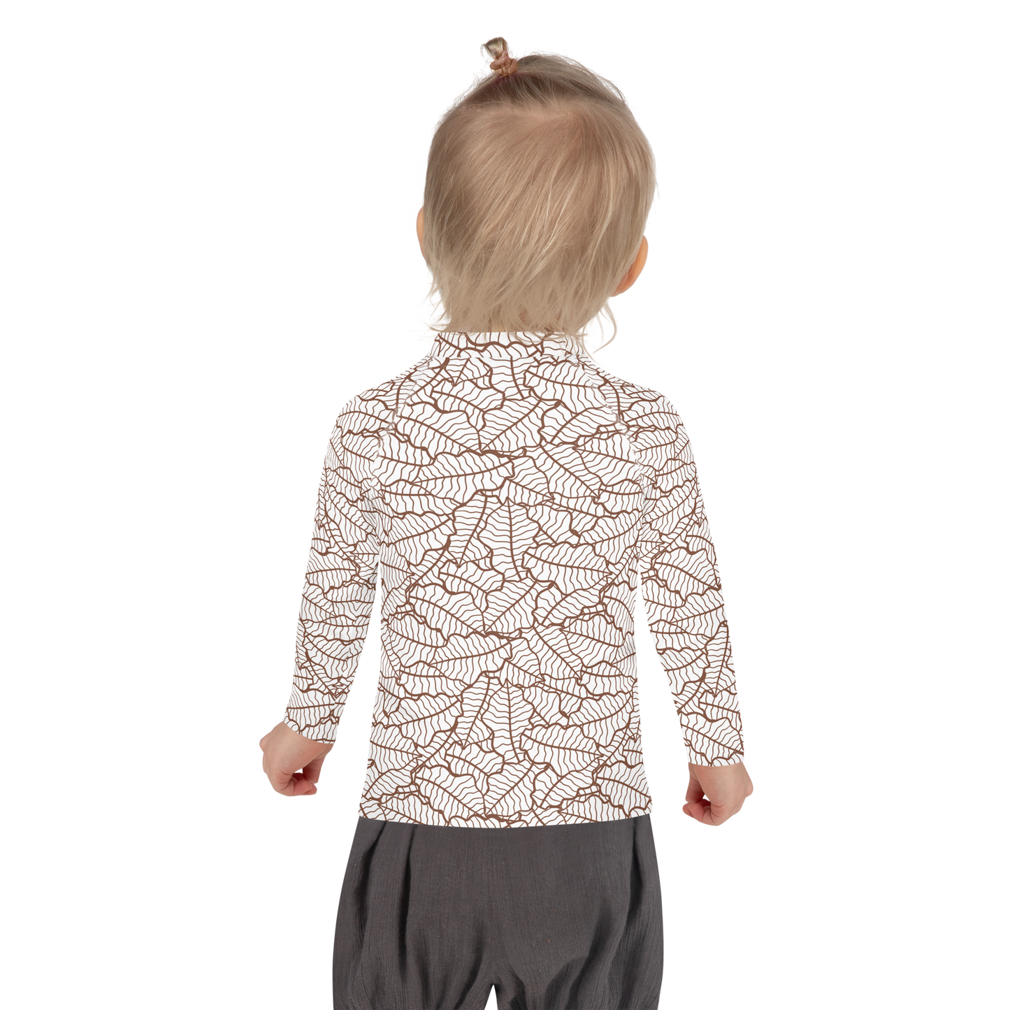 Colorful Fall Leaves | Seamless Patterns | All-Over Print Kids Rash Guard - #5