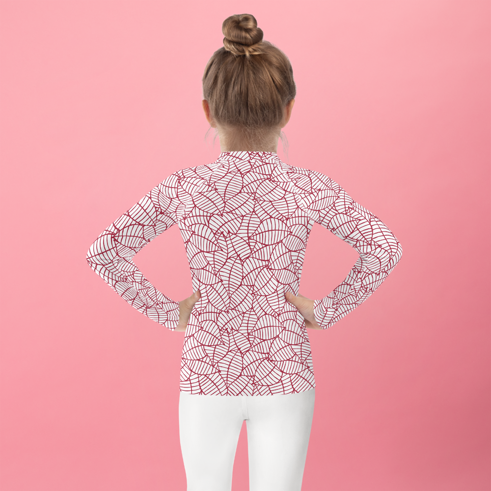 Colorful Fall Leaves | Seamless Patterns | All-Over Print Kids Rash Guard - #8
