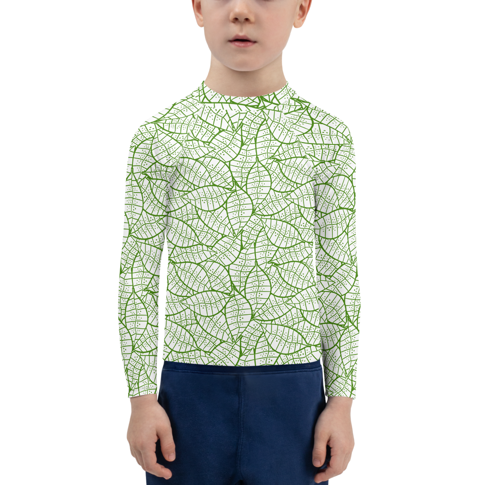 Colorful Fall Leaves | Seamless Patterns | All-Over Print Kids Rash Guard - #4