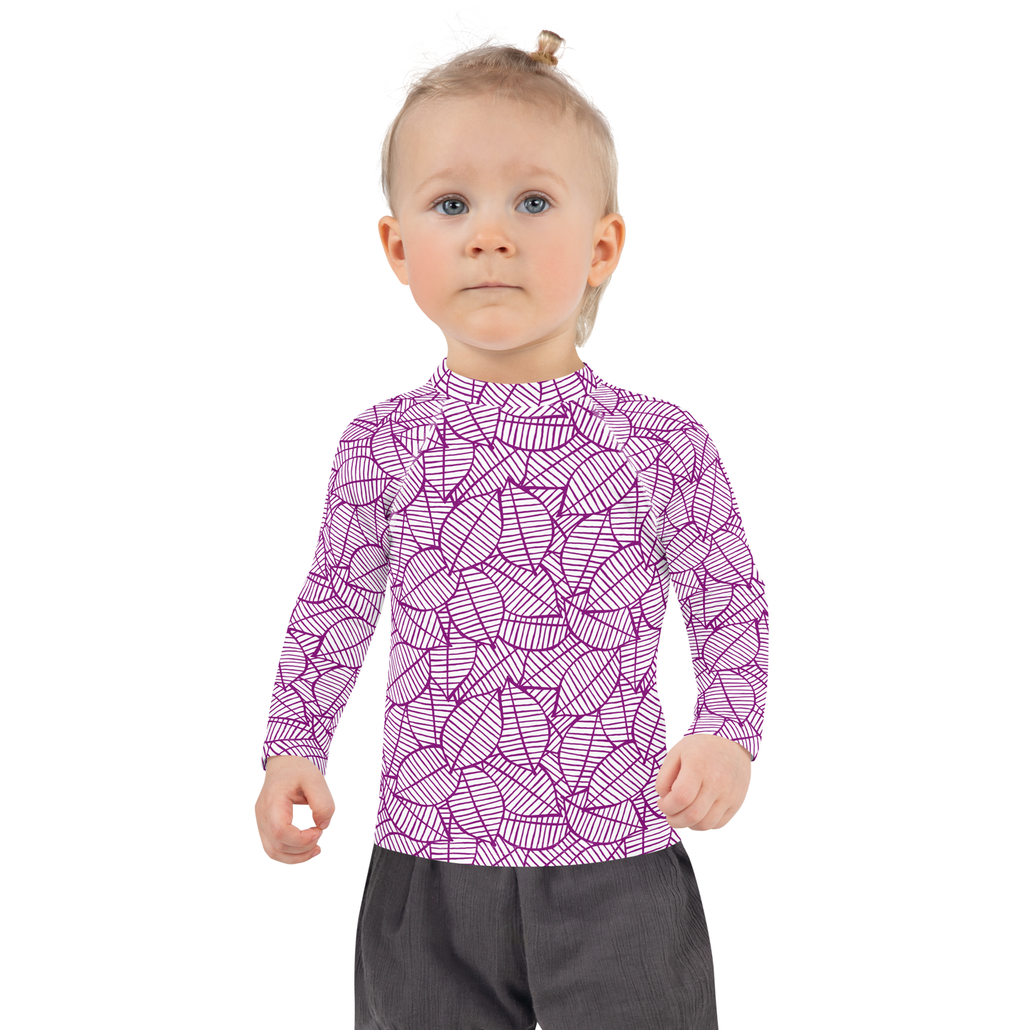 Colorful Fall Leaves | Seamless Patterns | All-Over Print Kids Rash Guard - #7