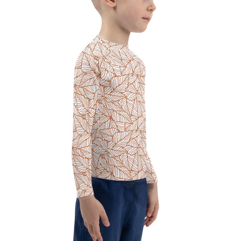 Colorful Fall Leaves | Seamless Patterns | All-Over Print Kids Rash Guard - #1