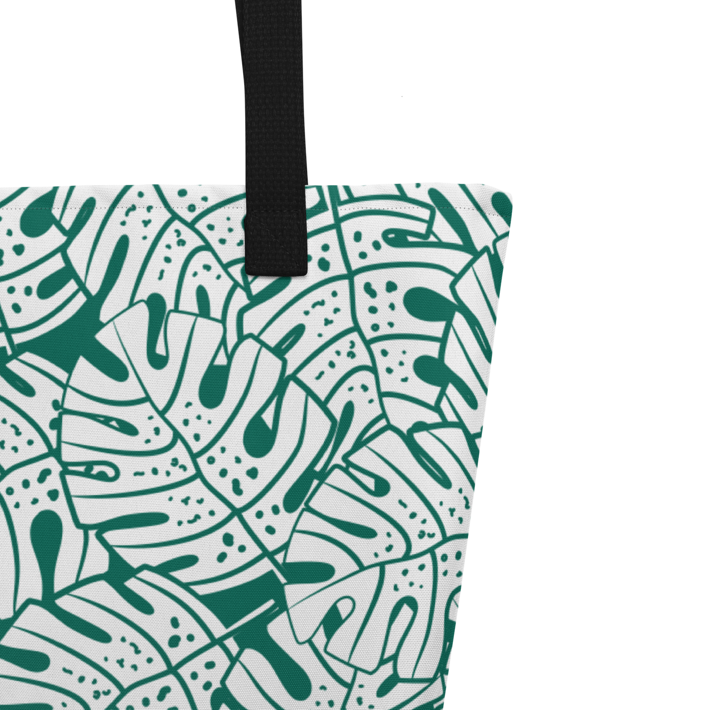 Colorful Fall Leaves | Seamless Patterns | All-Over Print Large Tote Bag w/ Pocket - #9