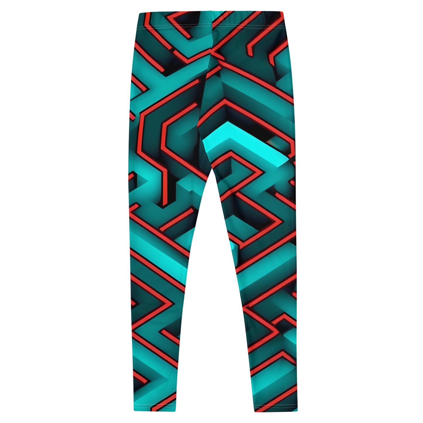 3D Maze Illusion | 3D Patterns | All-Over Print Leggings - #2