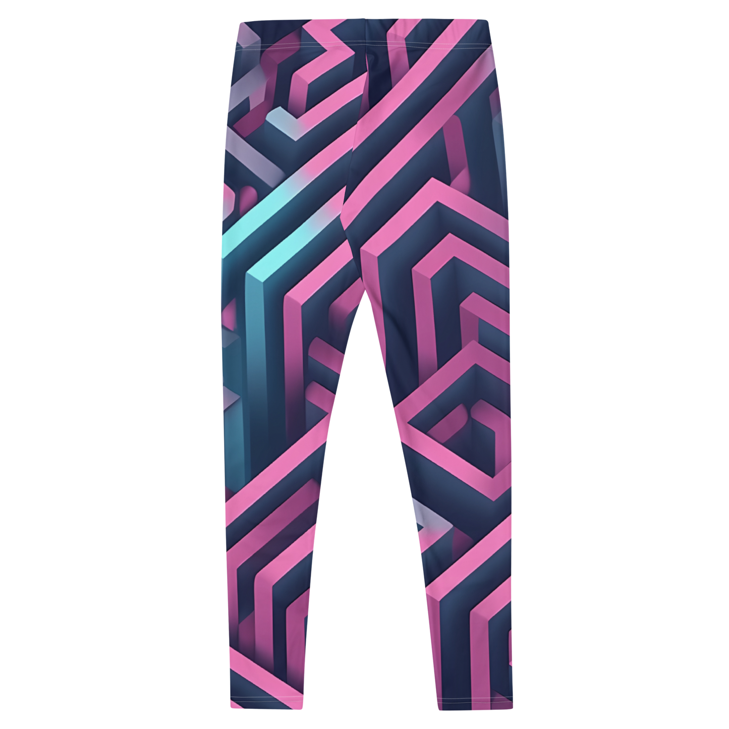 3D Maze Illusion | 3D Patterns | All-Over Print Leggings - #4