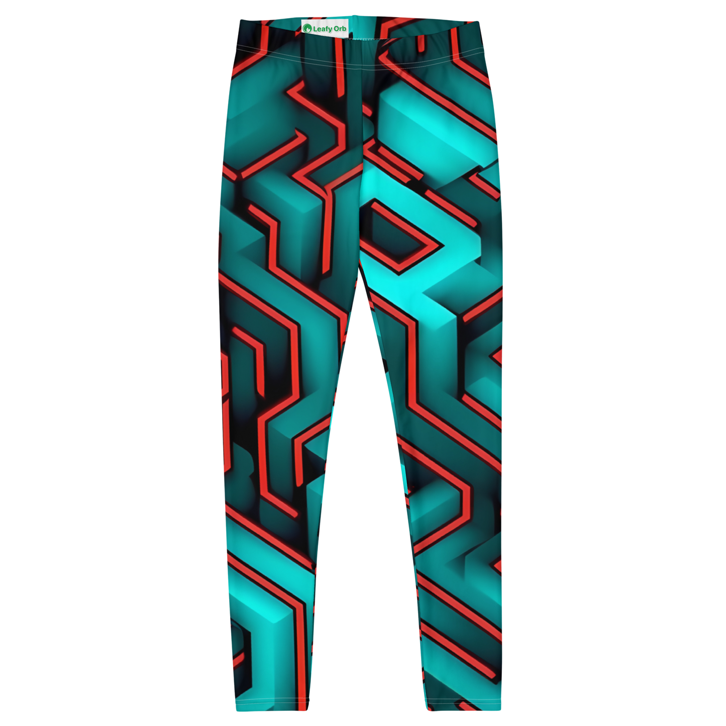 3D Maze Illusion | 3D Patterns | All-Over Print Leggings - #2