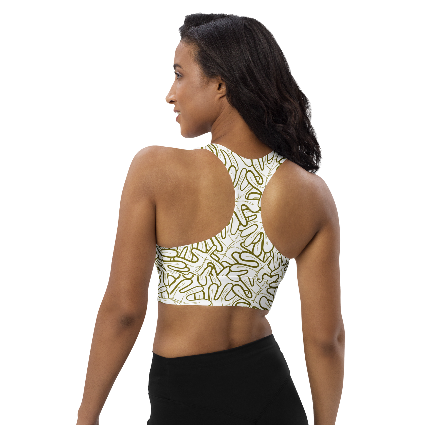 Colorful Fall Leaves | Seamless Patterns | All-Over Print Longline Sports Bra - #2