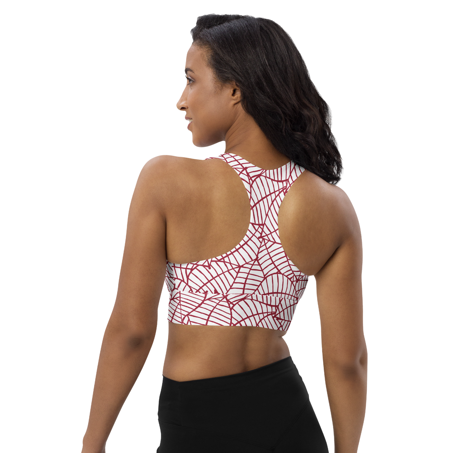 Colorful Fall Leaves | Seamless Patterns | All-Over Print Longline Sports Bra - #8