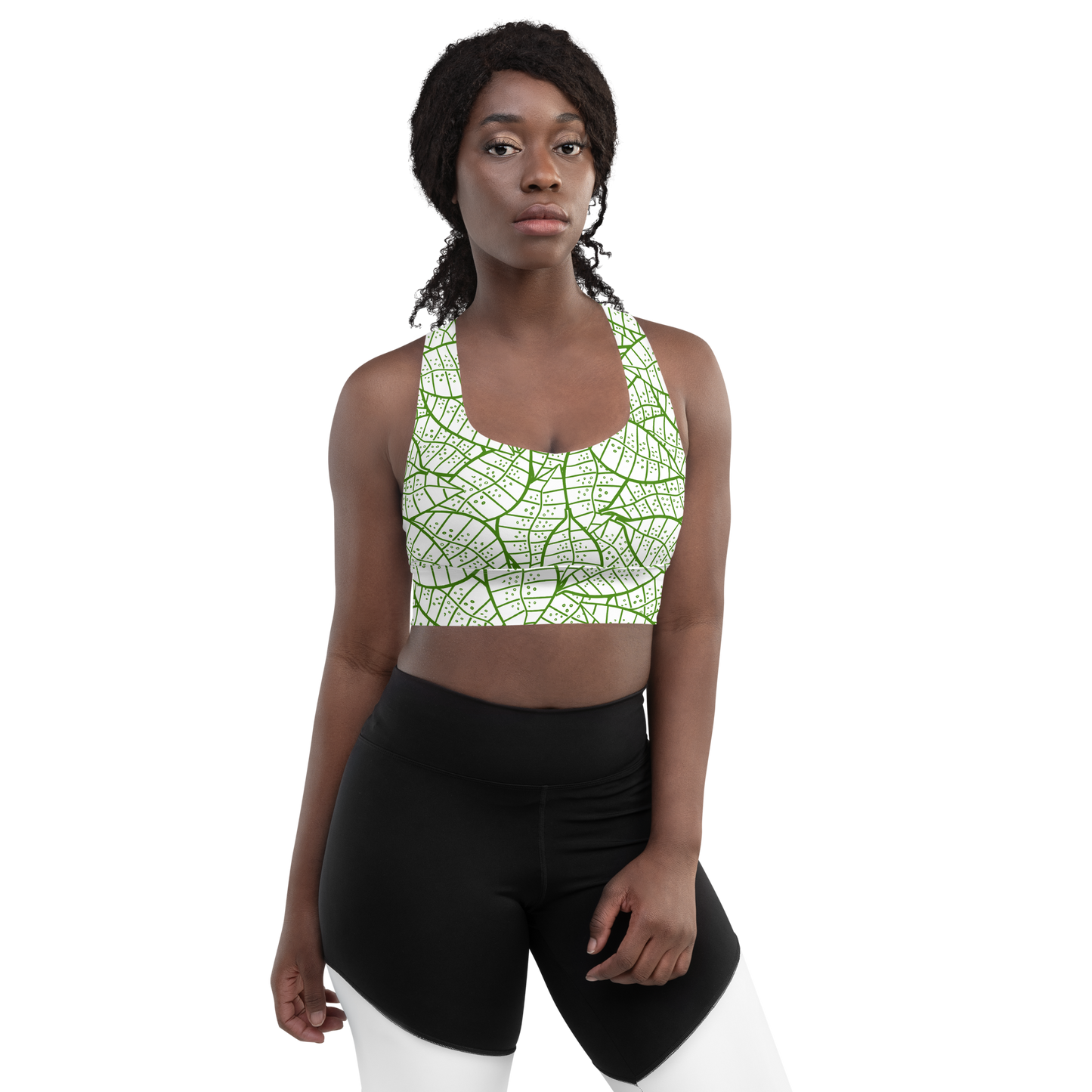 Colorful Fall Leaves | Seamless Patterns | All-Over Print Longline Sports Bra - #4
