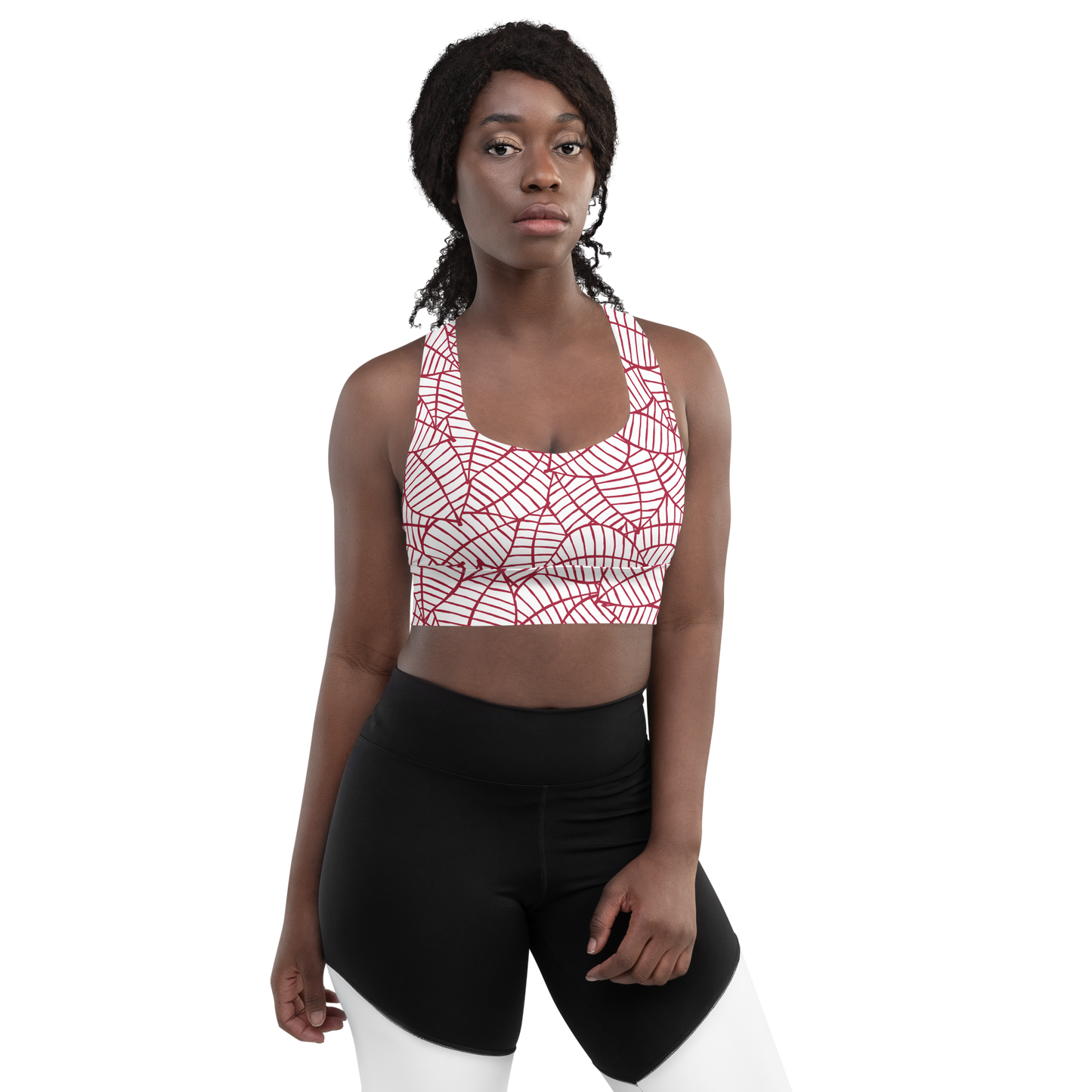 Colorful Fall Leaves | Seamless Patterns | All-Over Print Longline Sports Bra - #8