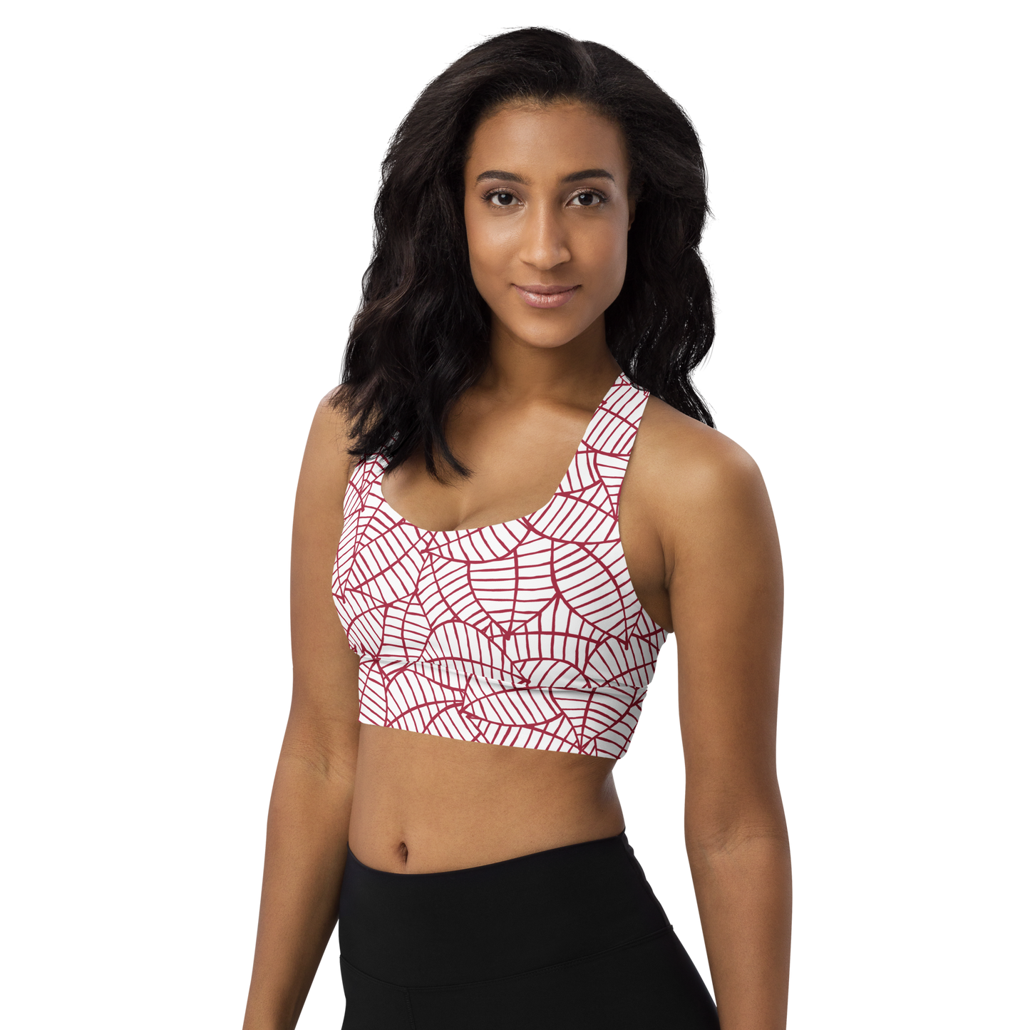 Colorful Fall Leaves | Seamless Patterns | All-Over Print Longline Sports Bra - #8