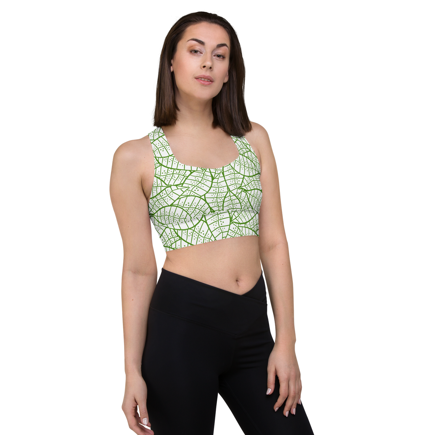 Colorful Fall Leaves | Seamless Patterns | All-Over Print Longline Sports Bra - #4