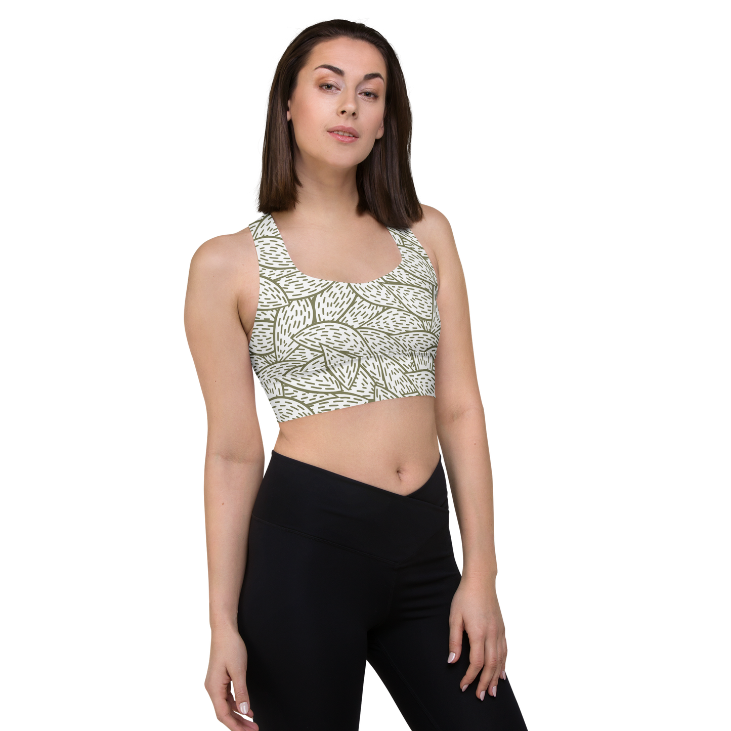Colorful Fall Leaves | Seamless Patterns | All-Over Print Longline Sports Bra - #6