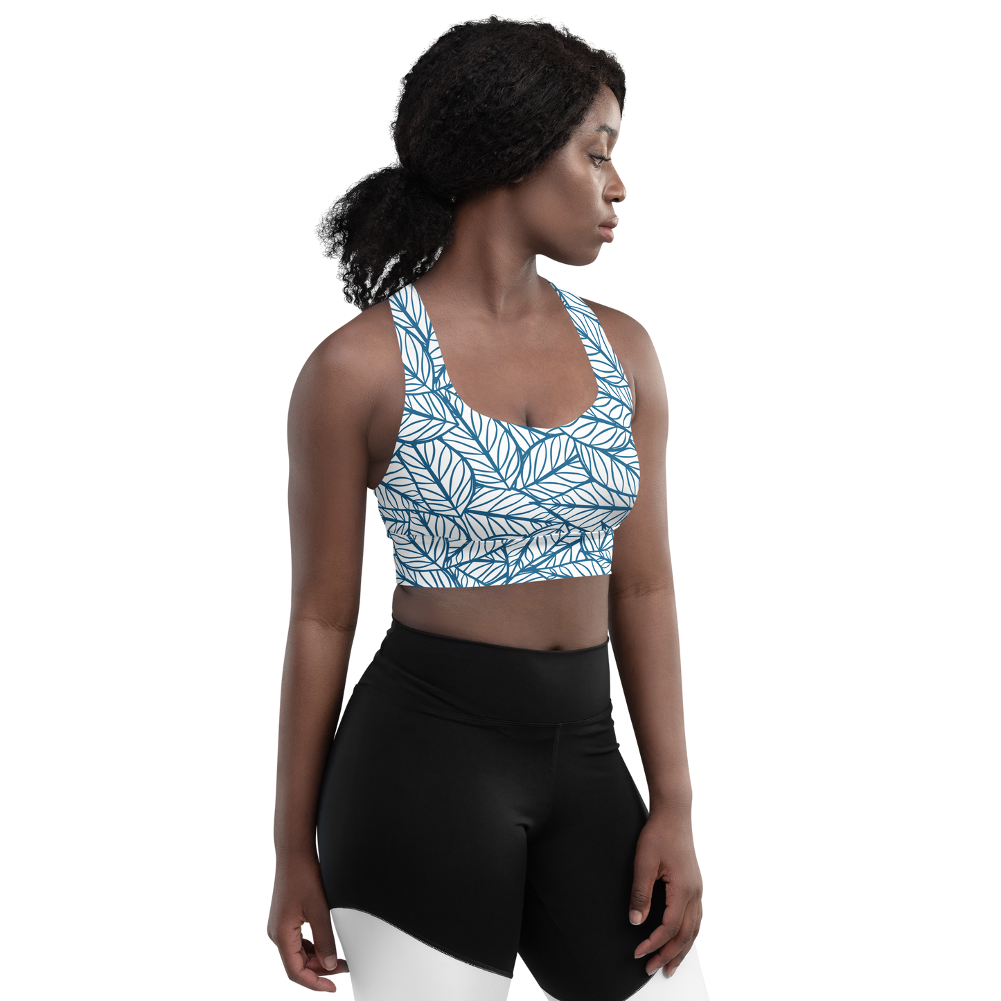 Colorful Fall Leaves | Seamless Patterns | All-Over Print Longline Sports Bra - #10