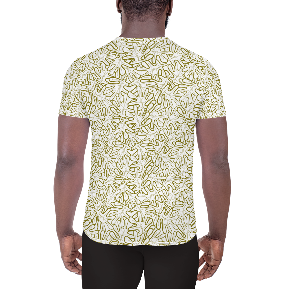 Colorful Fall Leaves | Seamless Patterns | All-Over Print Men's Athletic T-Shirt - #2