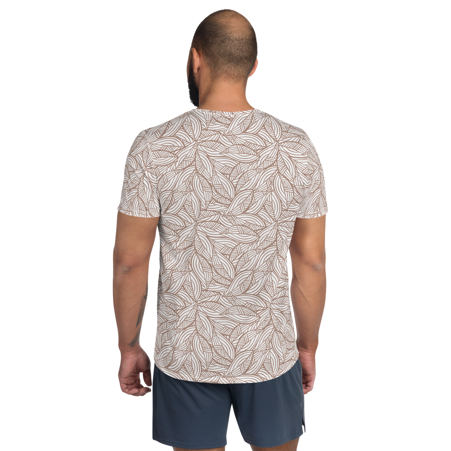 Colorful Fall Leaves | Seamless Patterns | All-Over Print Men's Athletic T-Shirt - #3