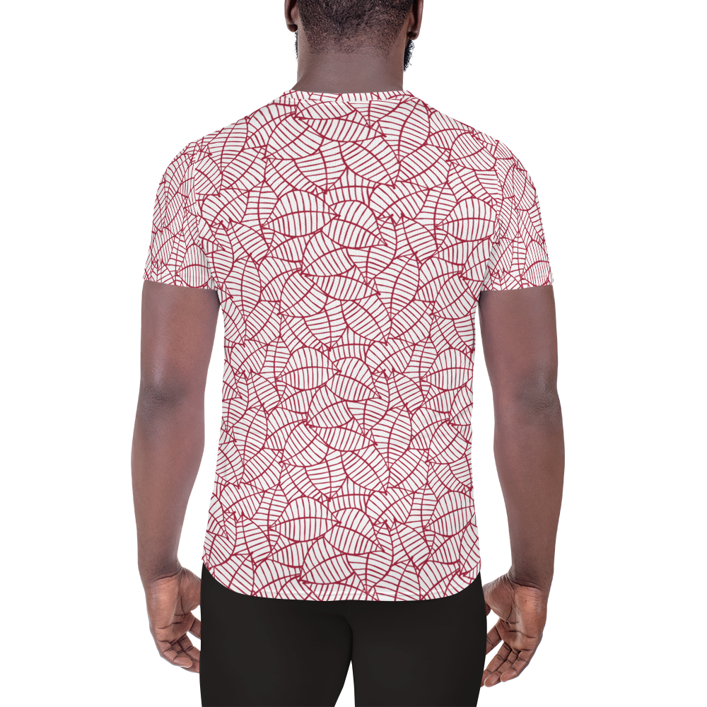 Colorful Fall Leaves | Seamless Patterns | All-Over Print Men's Athletic T-Shirt - #8