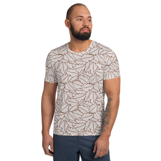 Colorful Fall Leaves | Seamless Patterns | All-Over Print Men's Athletic T-Shirt - #5