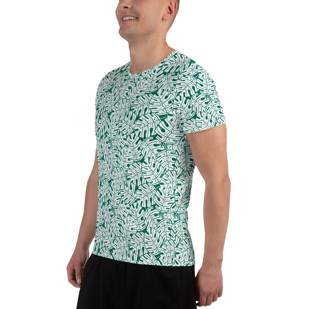 Colorful Fall Leaves | Seamless Patterns | All-Over Print Men's Athletic T-Shirt - #9