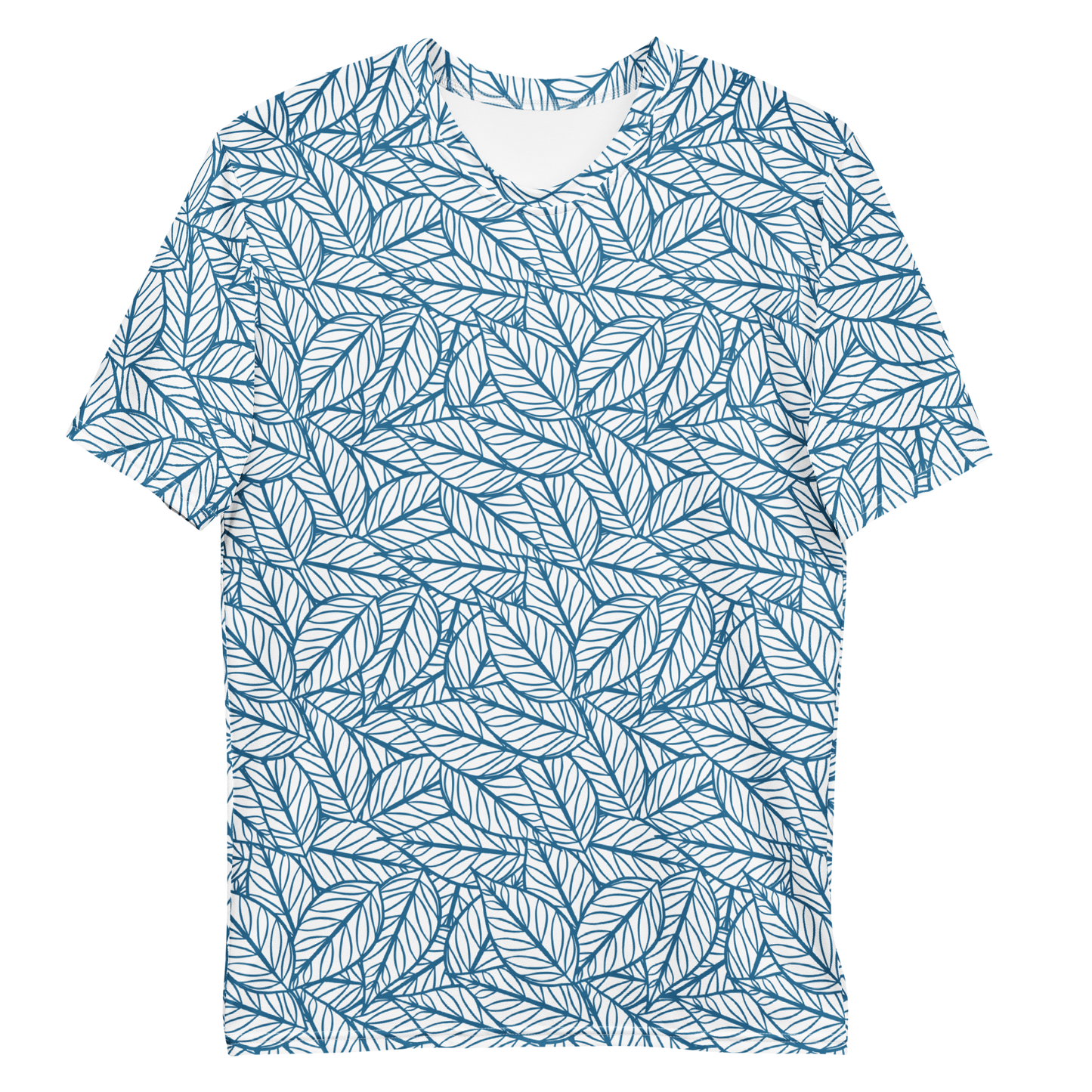 Colorful Fall Leaves | Seamless Patterns | All-Over Print Men's Crew Neck T-Shirt - #10
