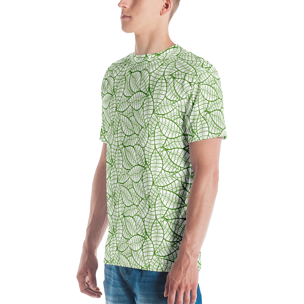 Colorful Fall Leaves | Seamless Patterns | All-Over Print Men's Crew Neck T-Shirt - #4