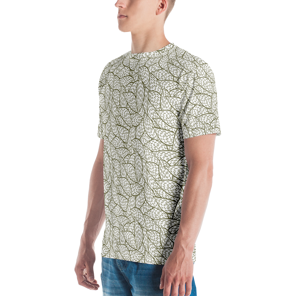 Colorful Fall Leaves | Seamless Patterns | All-Over Print Men's Crew Neck T-Shirt - #6