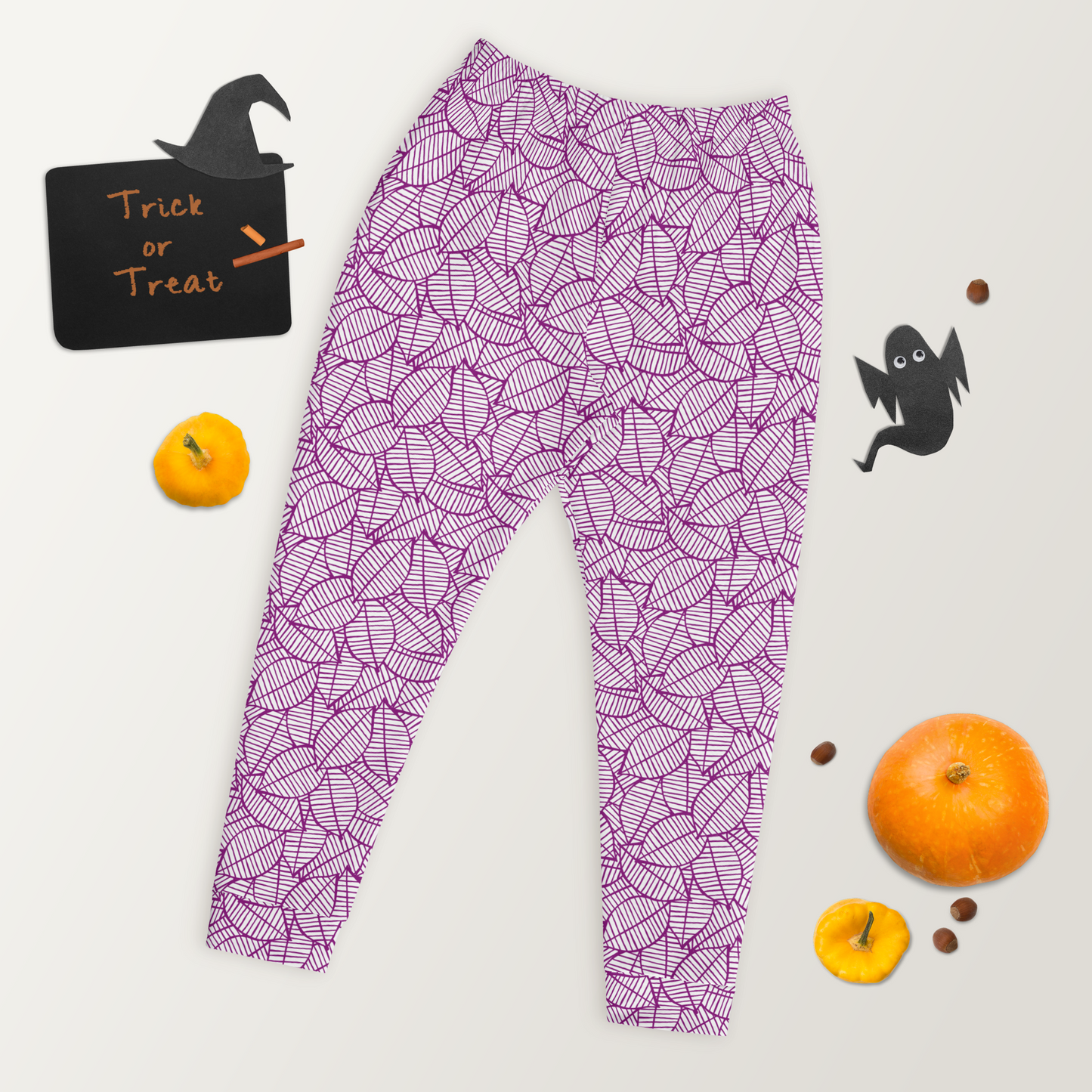 Colorful Fall Leaves | Seamless Patterns | All-Over Print Men's Joggers - #7