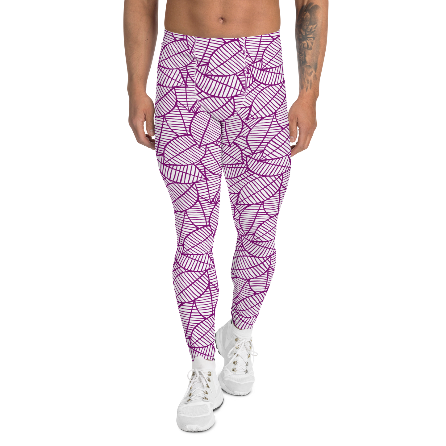 Colorful Fall Leaves | Seamless Patterns | All-Over Print Men's Leggings - #7