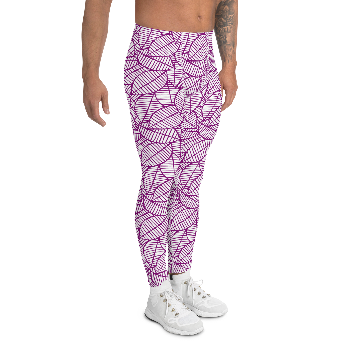 Colorful Fall Leaves | Seamless Patterns | All-Over Print Men's Leggings - #7