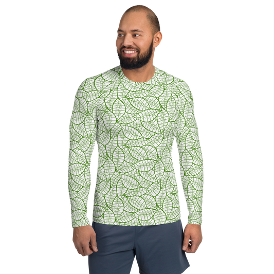 Colorful Fall Leaves | Seamless Patterns | All-Over Print Men's Rash Guard - #4