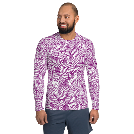 Colorful Fall Leaves | Seamless Patterns | All-Over Print Men's Rash Guard - #7