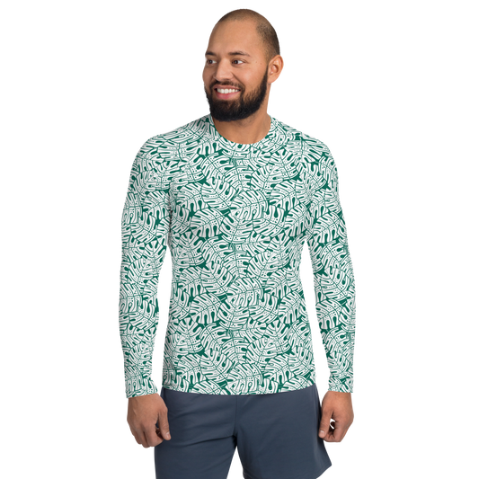 Colorful Fall Leaves | Seamless Patterns | All-Over Print Men's Rash Guard - #9