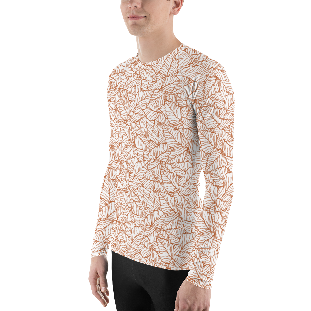 Colorful Fall Leaves | Seamless Patterns | All-Over Print Men's Rash Guard - #1