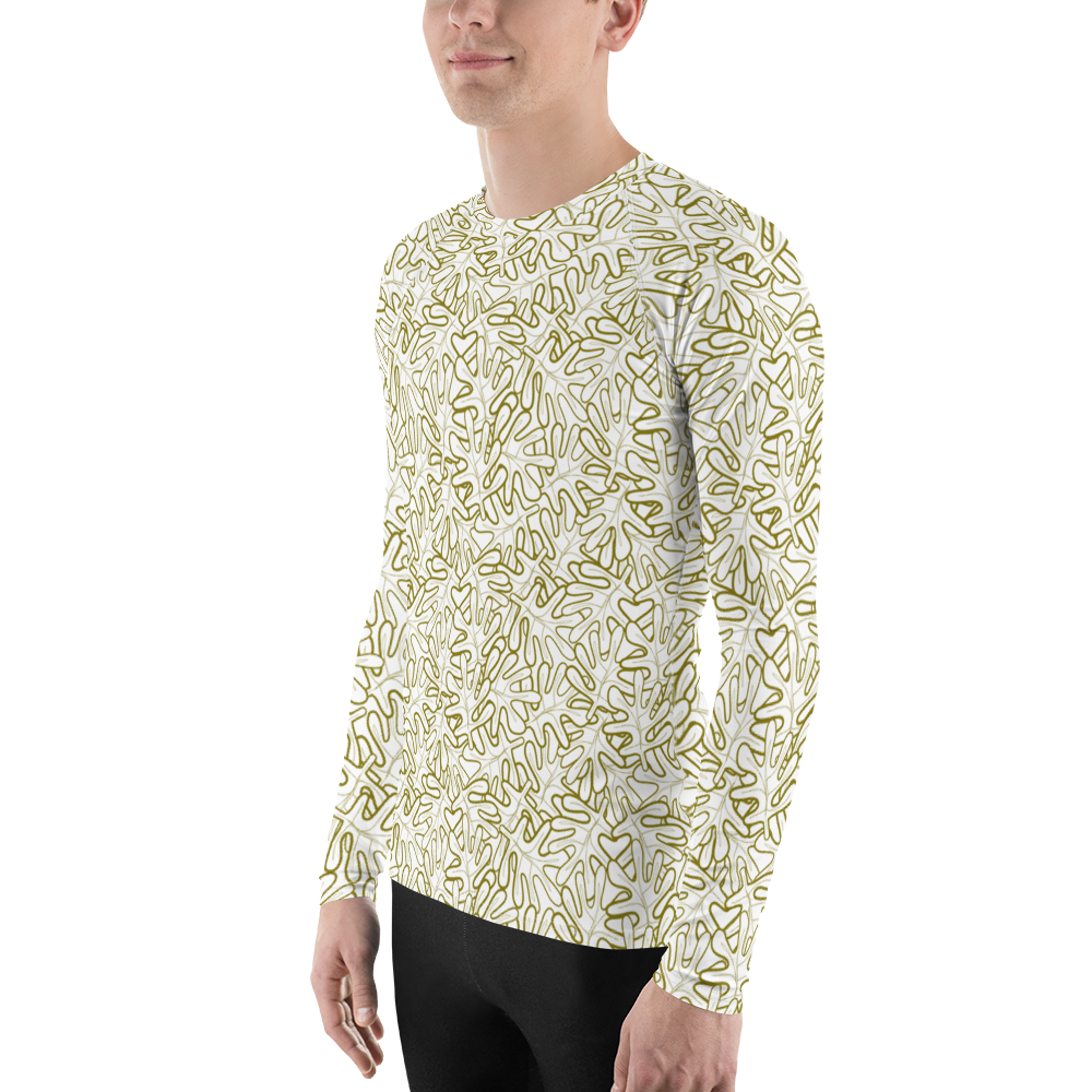 Colorful Fall Leaves | Seamless Patterns | All-Over Print Men's Rash Guard - #2