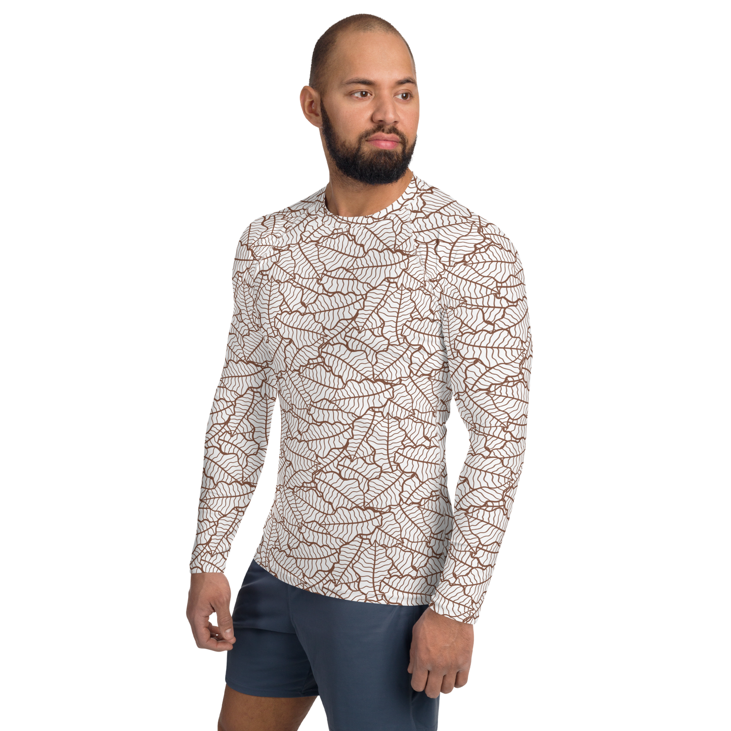 Colorful Fall Leaves | Seamless Patterns | All-Over Print Men's Rash Guard - #5