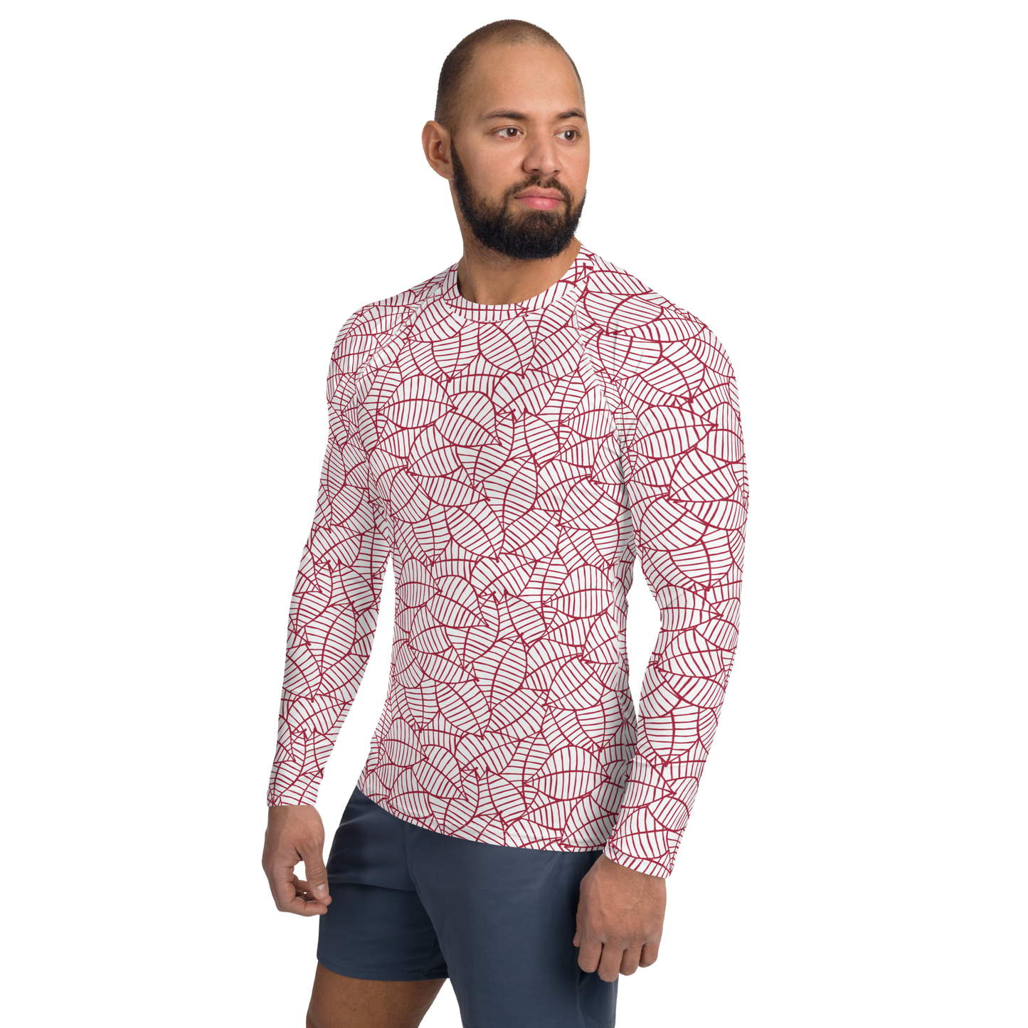 Colorful Fall Leaves | Seamless Patterns | All-Over Print Men's Rash Guard - #8