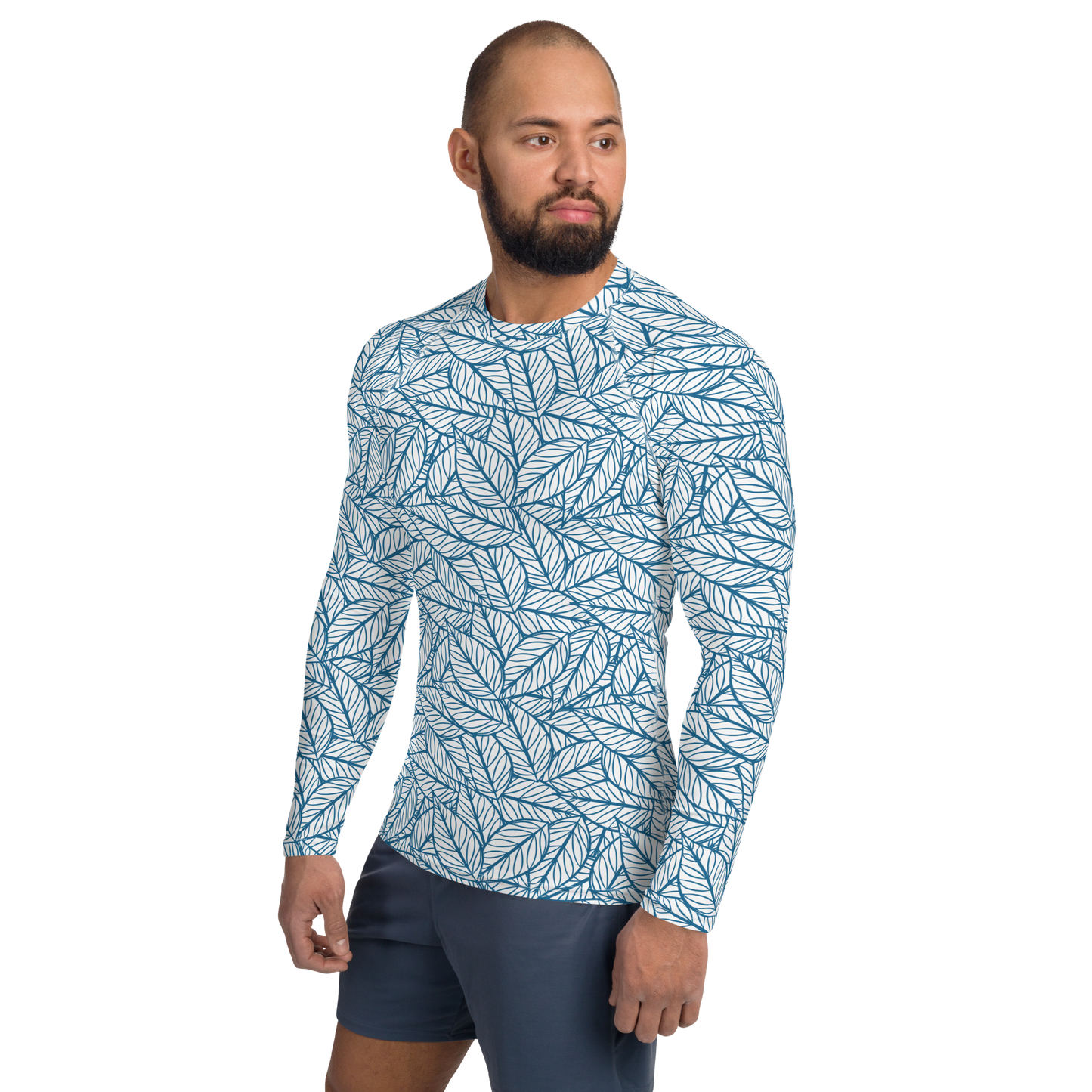 Colorful Fall Leaves | Seamless Patterns | All-Over Print Men's Rash Guard - #10