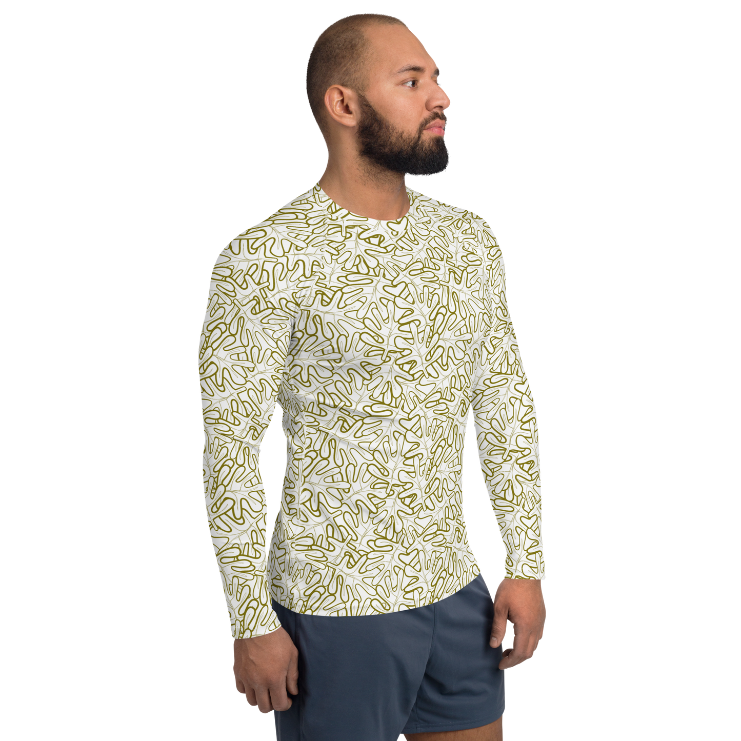 Colorful Fall Leaves | Seamless Patterns | All-Over Print Men's Rash Guard - #2
