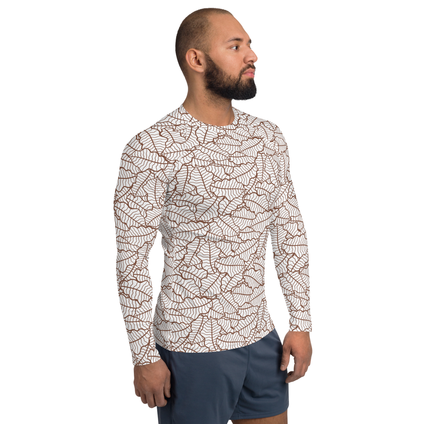 Colorful Fall Leaves | Seamless Patterns | All-Over Print Men's Rash Guard - #5