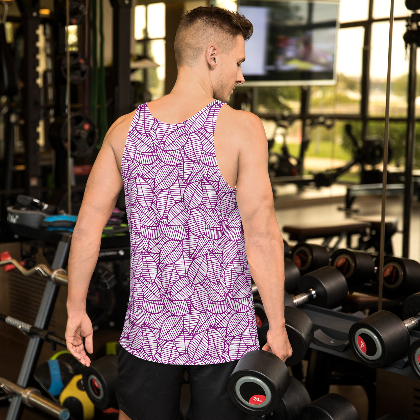 Colorful Fall Leaves | Seamless Patterns | All-Over Print Men's Tank Top - #7