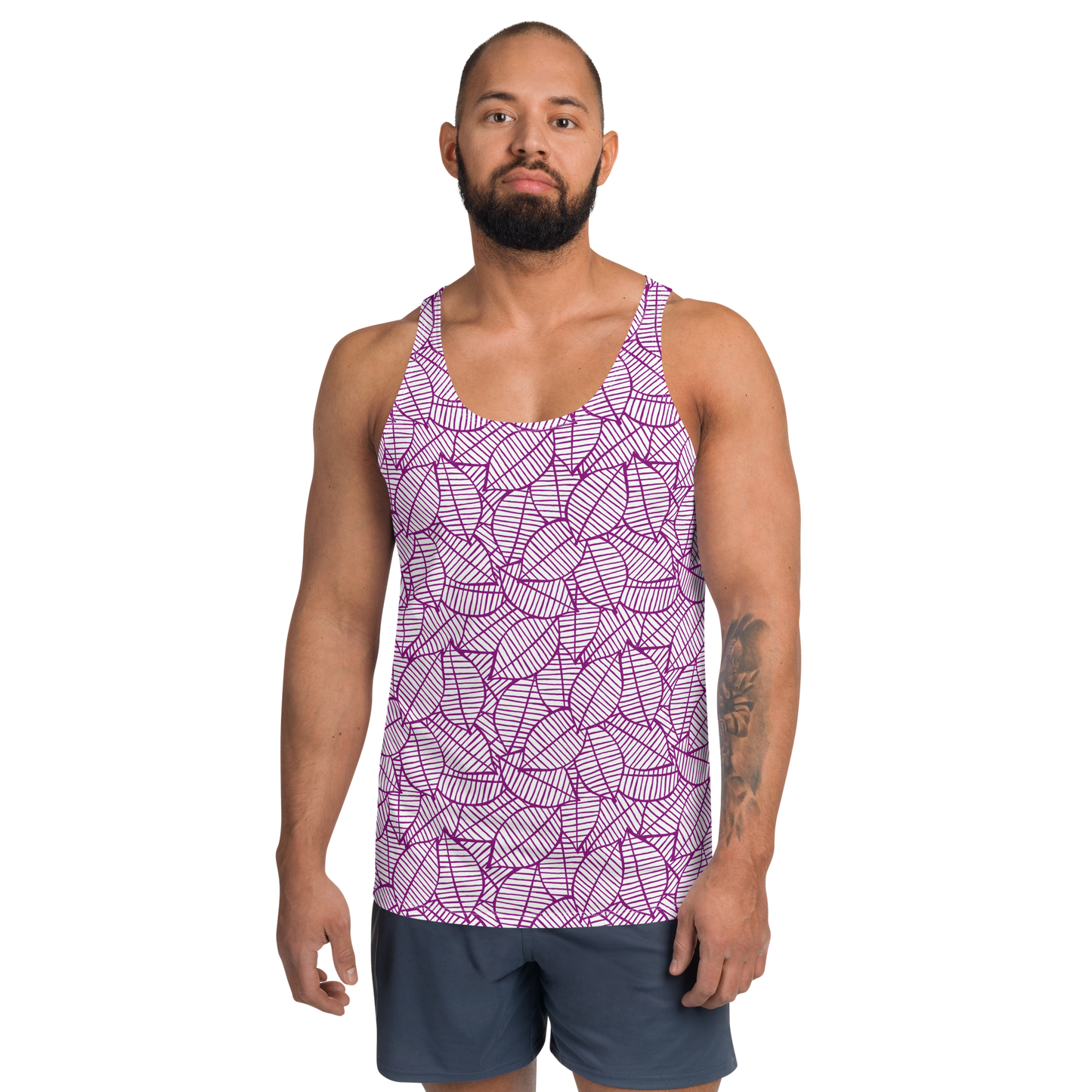 Colorful Fall Leaves | Seamless Patterns | All-Over Print Men's Tank Top - #7