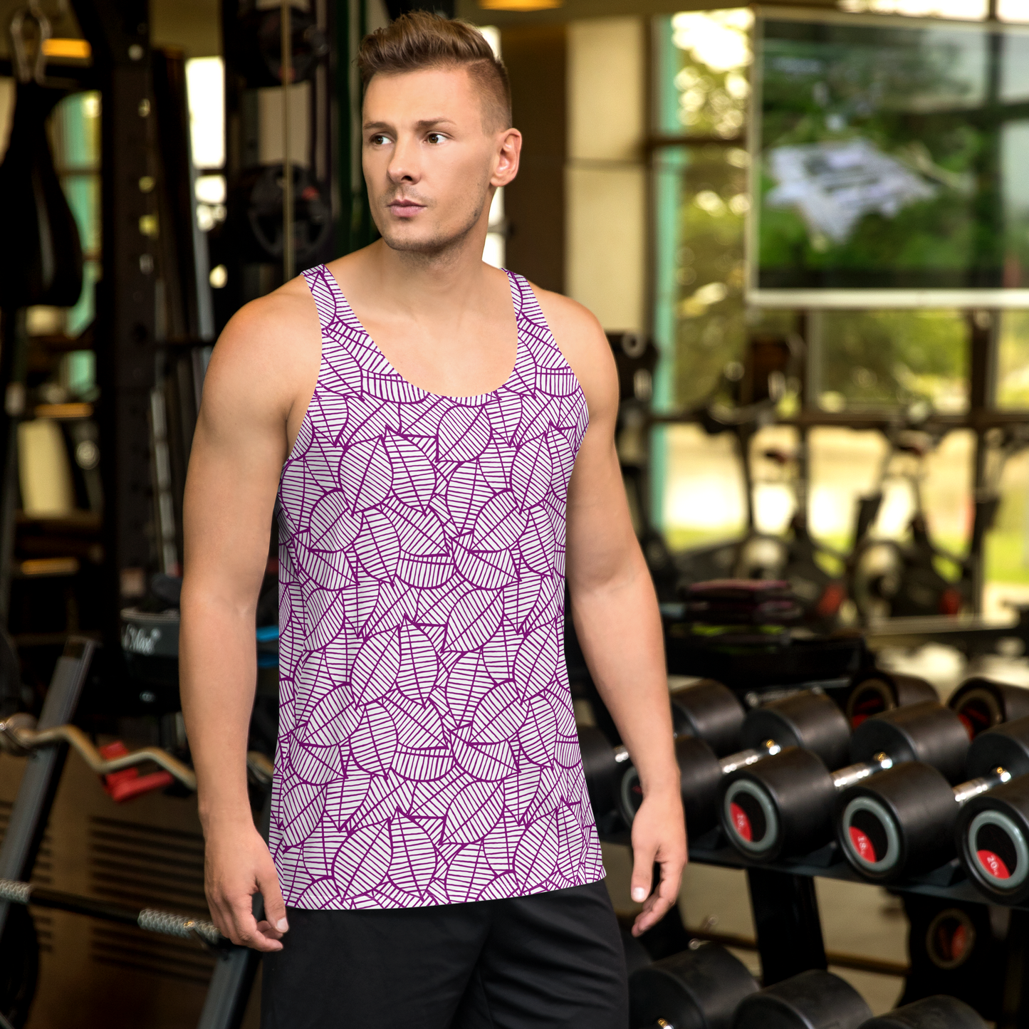 Colorful Fall Leaves | Seamless Patterns | All-Over Print Men's Tank Top - #7