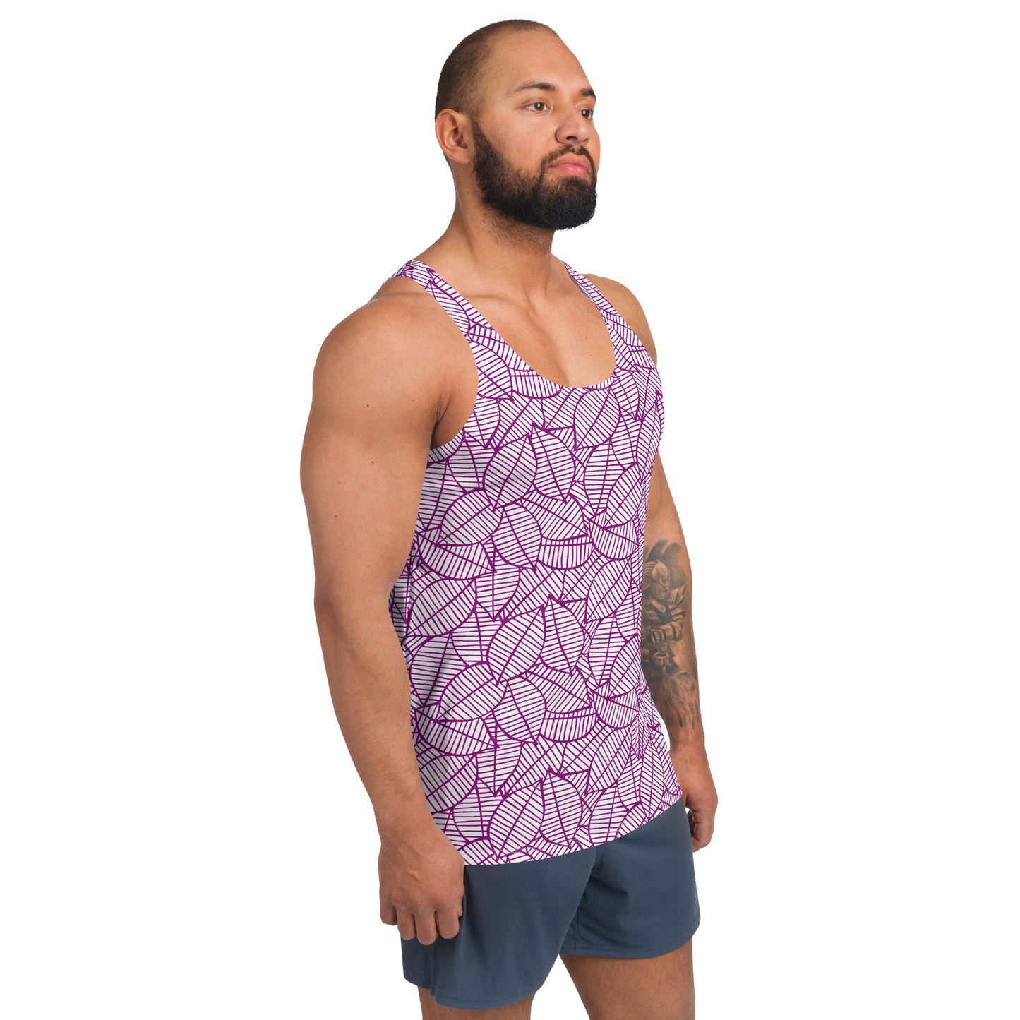 Colorful Fall Leaves | Seamless Patterns | All-Over Print Men's Tank Top - #7