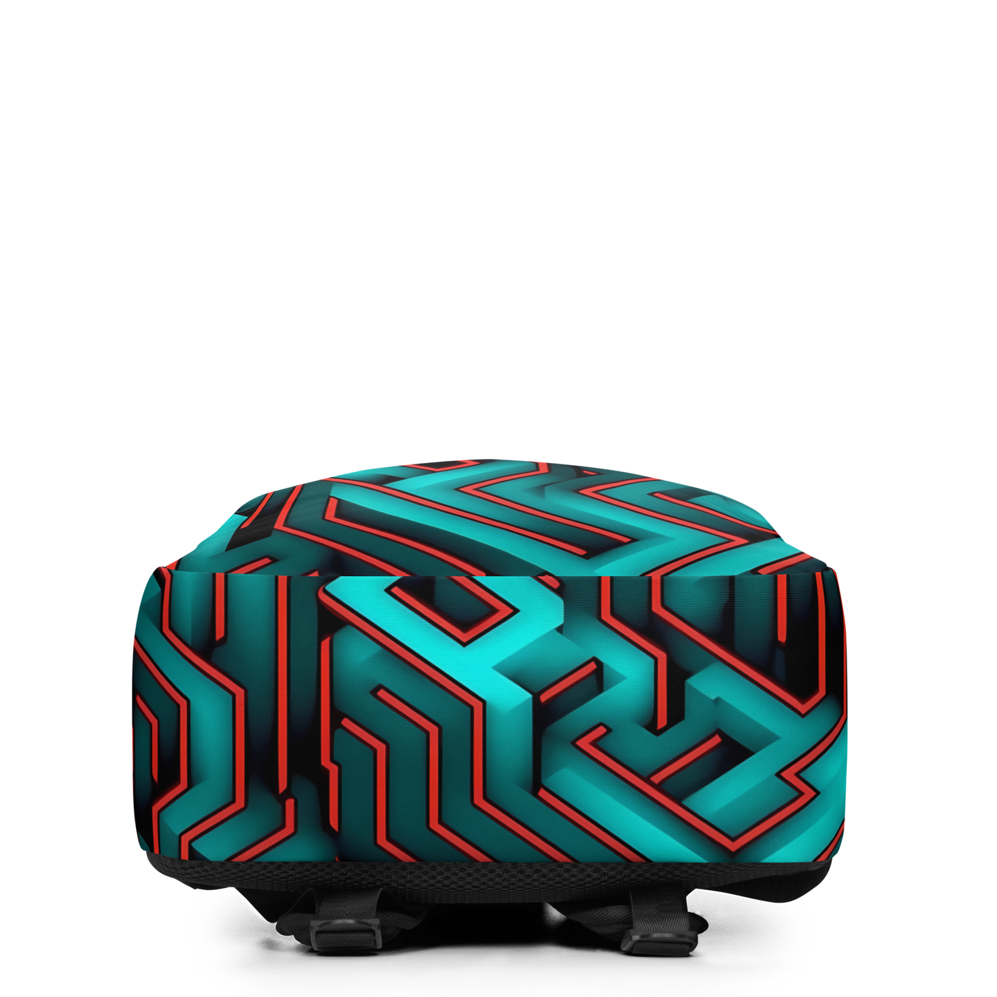 3D Maze Illusion | 3D Patterns | All-Over Print Minimalist Backpack - #2