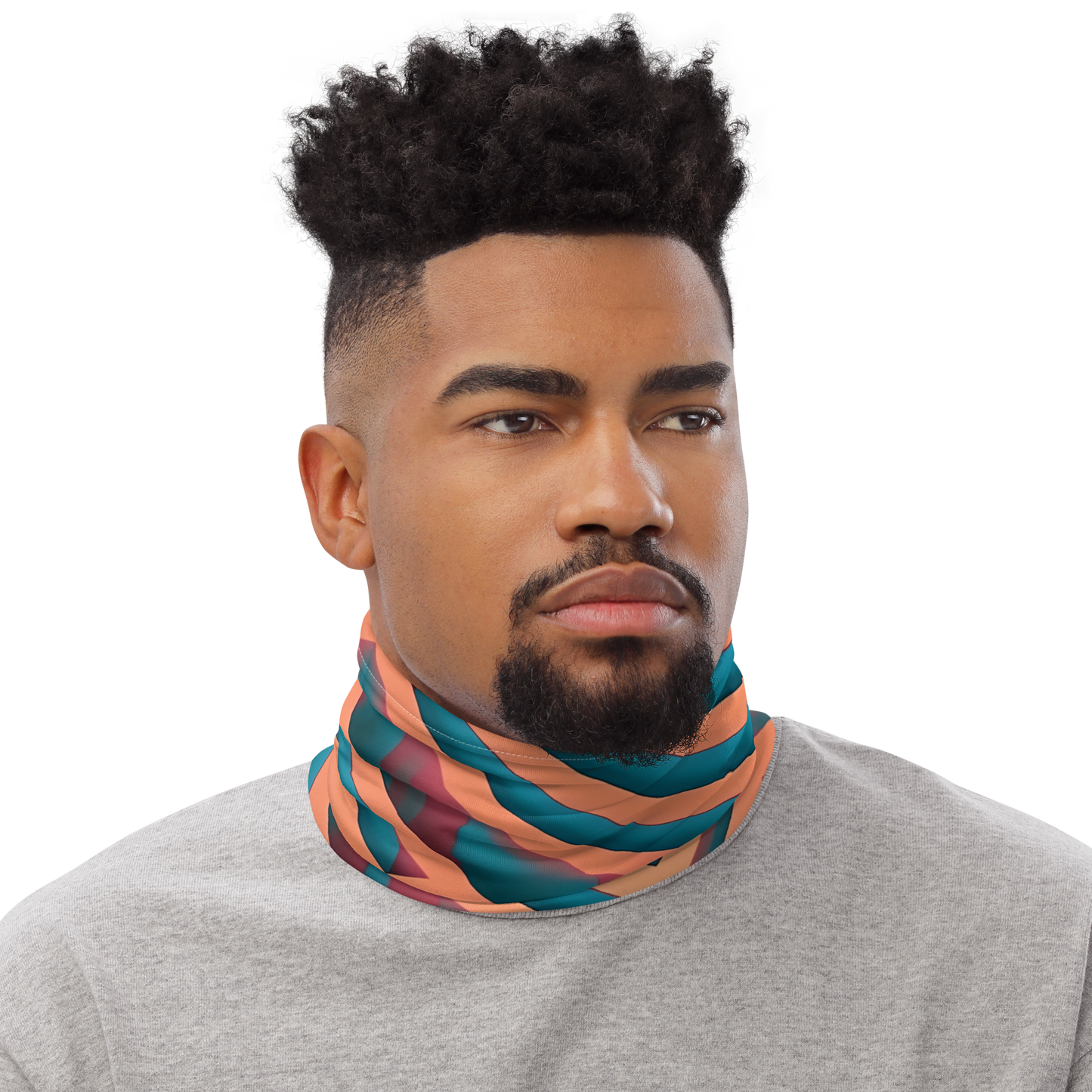 3D Maze Illusion | 3D Patterns | All-Over Print Neck Gaiter - #1