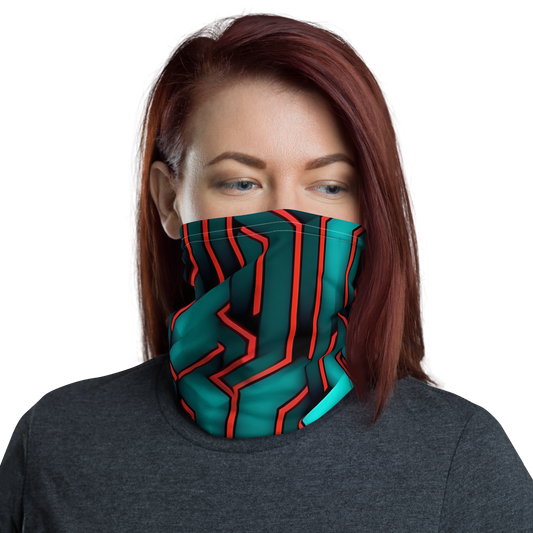 3D Maze Illusion | 3D Patterns | All-Over Print Neck Gaiter - #2