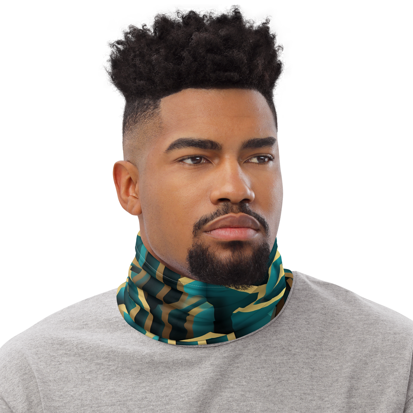 3D Maze Illusion | 3D Patterns | All-Over Print Neck Gaiter - #5