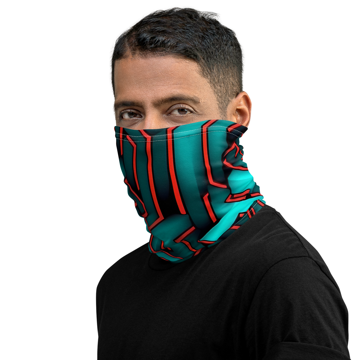 3D Maze Illusion | 3D Patterns | All-Over Print Neck Gaiter - #2